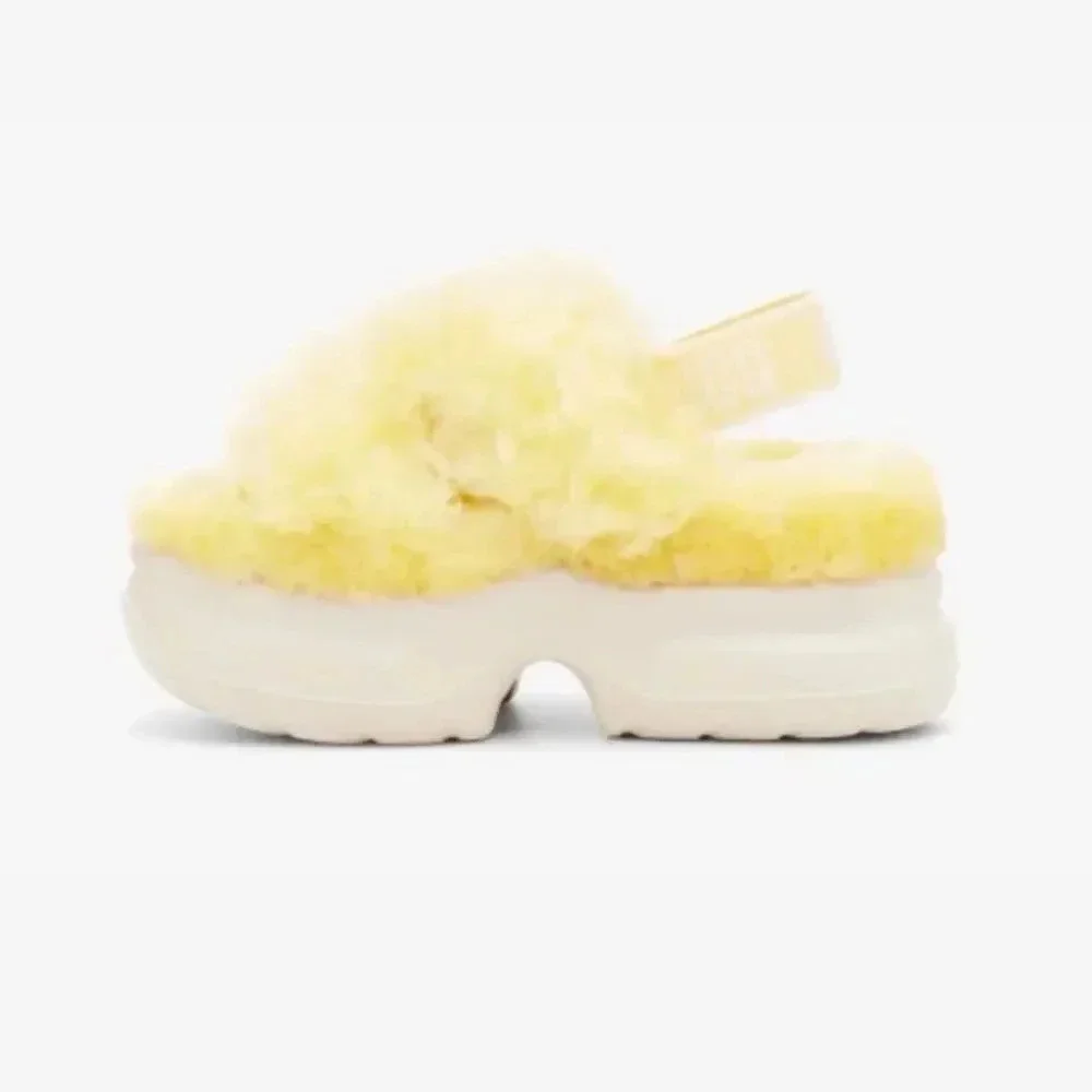 UGG Fluff Sugar Platform Yellow